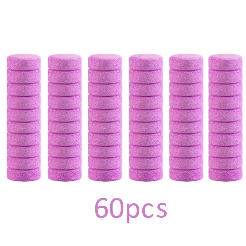 20/40/60Pcs Car Effervescent Washer Tablet Solid Washer Agent Auto Windscreen Washing Tablet Car Cleaning Tools Auto Accessories