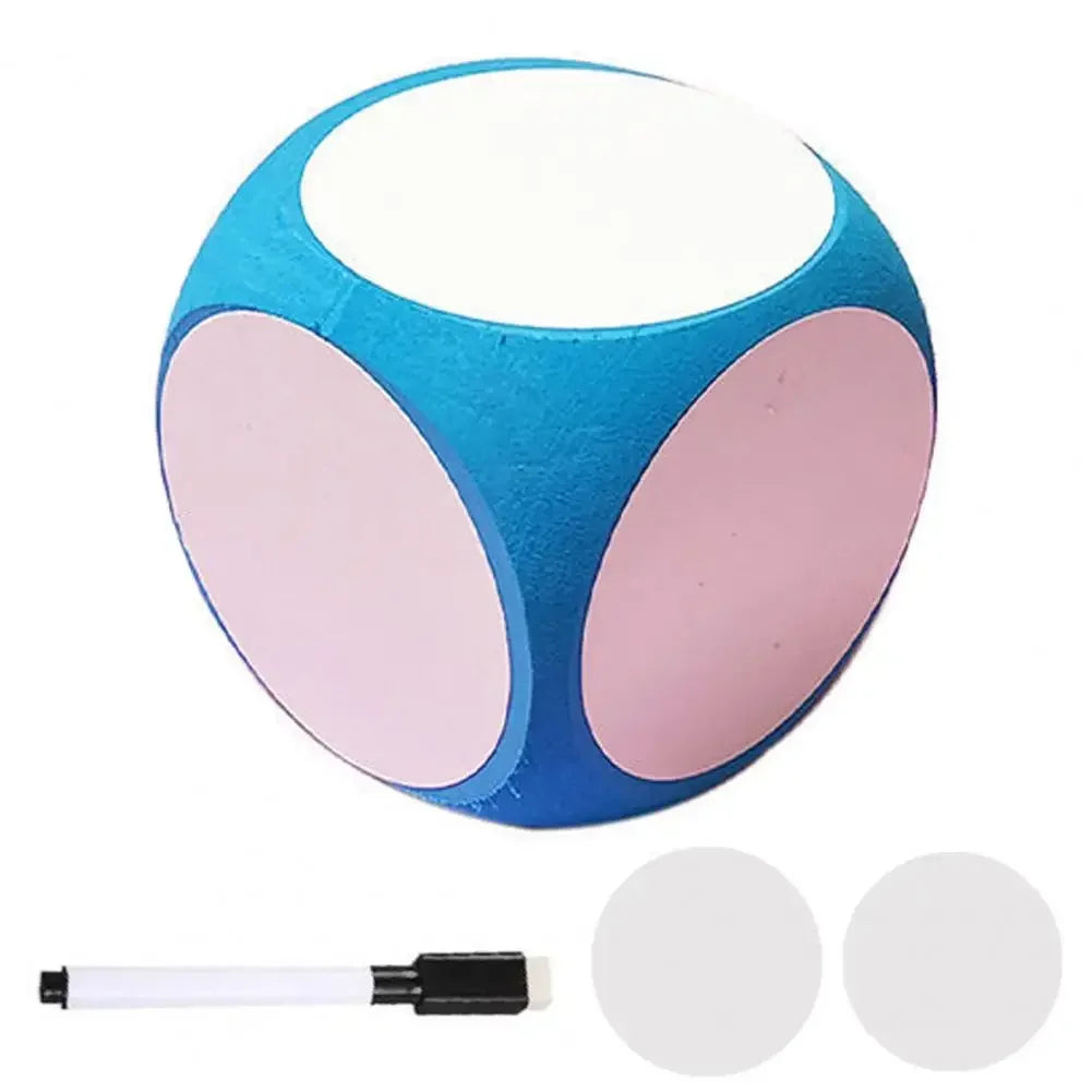 New DIY Blank Dice Erasable Foam Blank Game Cubes Dry Erase Block Writable Playing Dice Kids Educational Toy Classroom Teaching