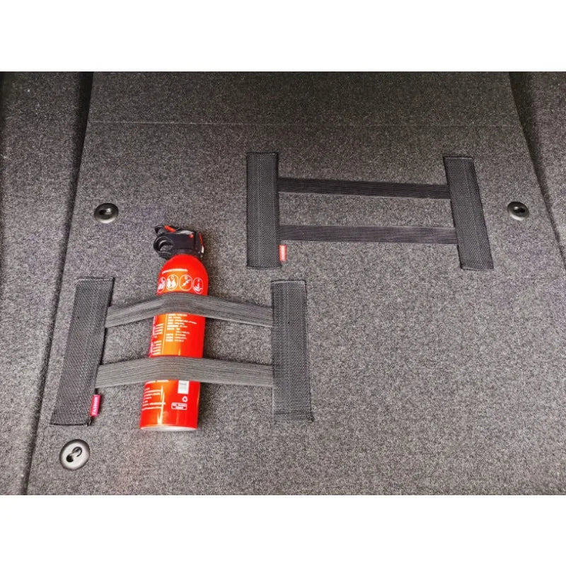 2pcs 38cm Car Trunk Debris Fixing Elastic Band Velcro Strap Storage Mesh Bag Stick Firmly  Luggage Practical Cn