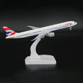 1/400 Scale plane toys for kids British Airways B777 Model Plane 20cm Alloy Material Diecast Airplanes Collection Display Gifts