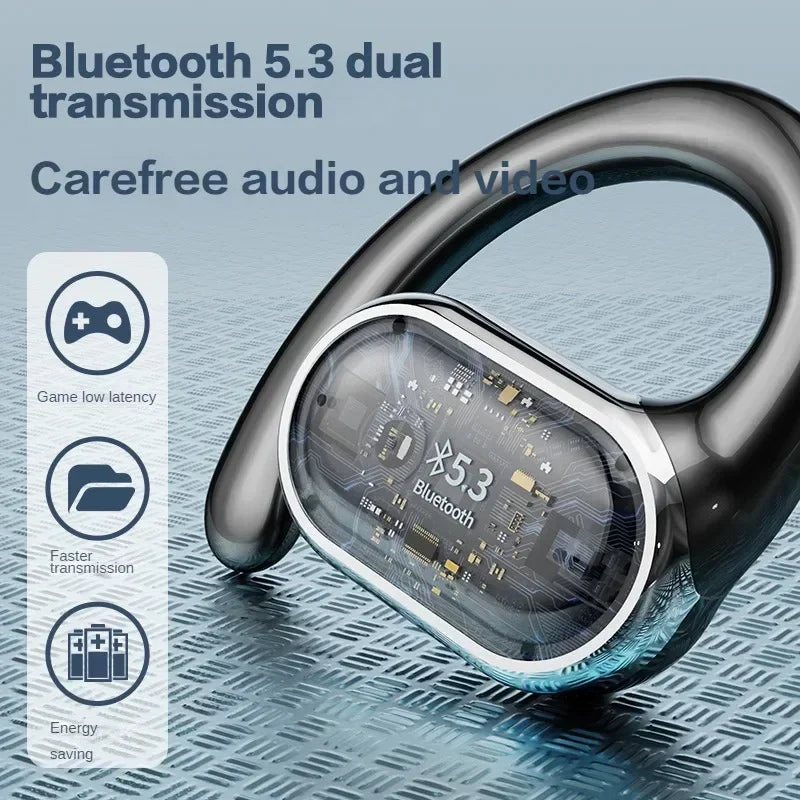 Original TWS Earhook Earphones Bluetooth 5.3 Low Latency Gaming Sport Headset HiFi Stereo Noise Reduction Earbuds