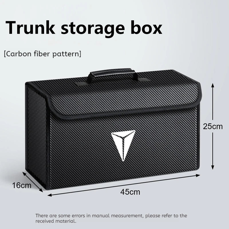 Car Trunk Storage Box Organizer Foldable Stowing Tidying Bag For CHANGAN Deepal S07 S7 SL03 2024 2025 Car Storage Accessories