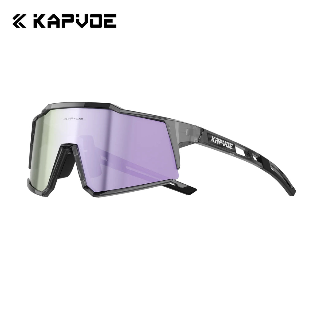 KAPVOE New Mountaineering Sunglasses Cycling Glasses Outdoor Sports Hiking Eyewear Glasses Men Women MTB Bicycle UV400 Windproof