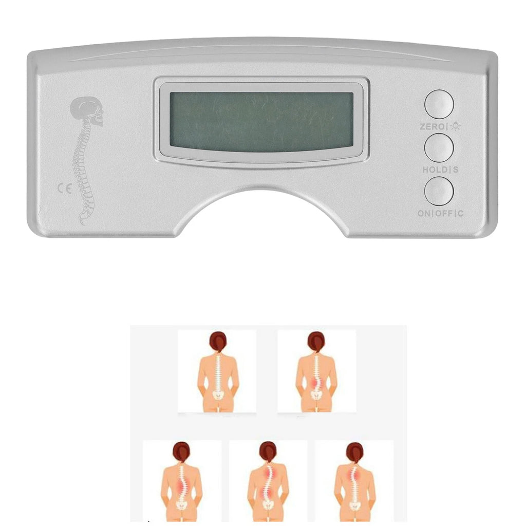 Human Scoliosis Meter Digital Display Scoliosis Meter Human Spine Electronic Scoliometer Detector 0 to 30 Degree Scoliosis Meter