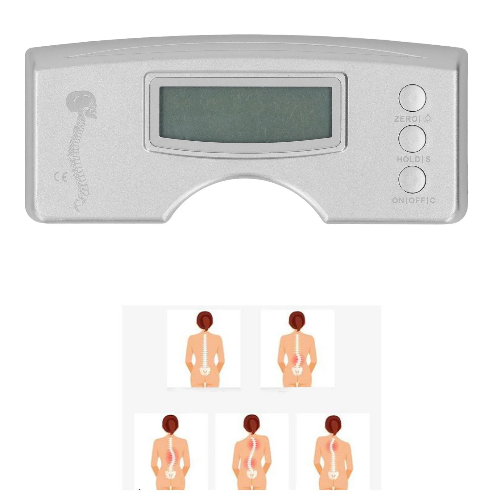 Human Scoliosis Meter Digital Display Scoliosis Meter Human Spine Electronic Scoliometer Detector 0 to 30 Degree Scoliosis Meter