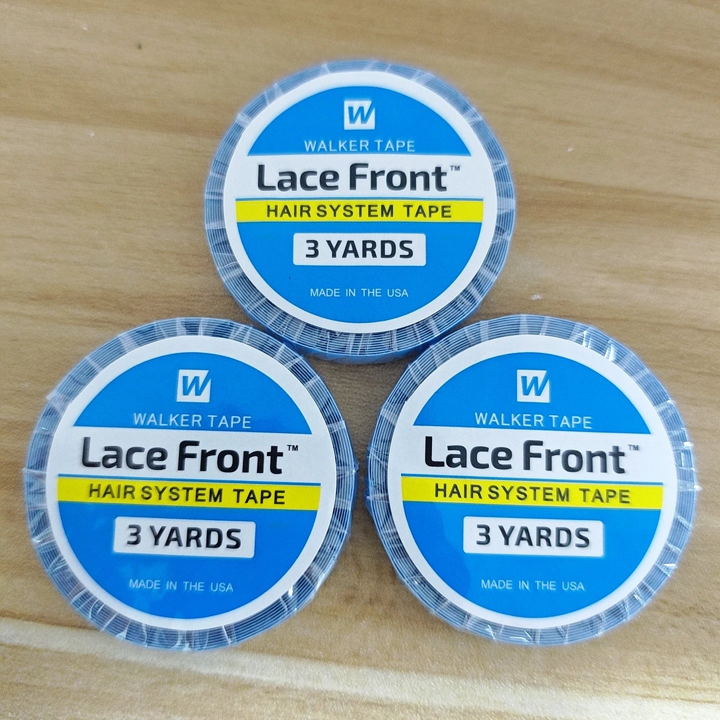 1/2/3 Roll 3 Yards*0.8 CM Super Hair Blue Tape Double-Sided Adhesive Tape for Hair Extension/Lace Wig/Toupee