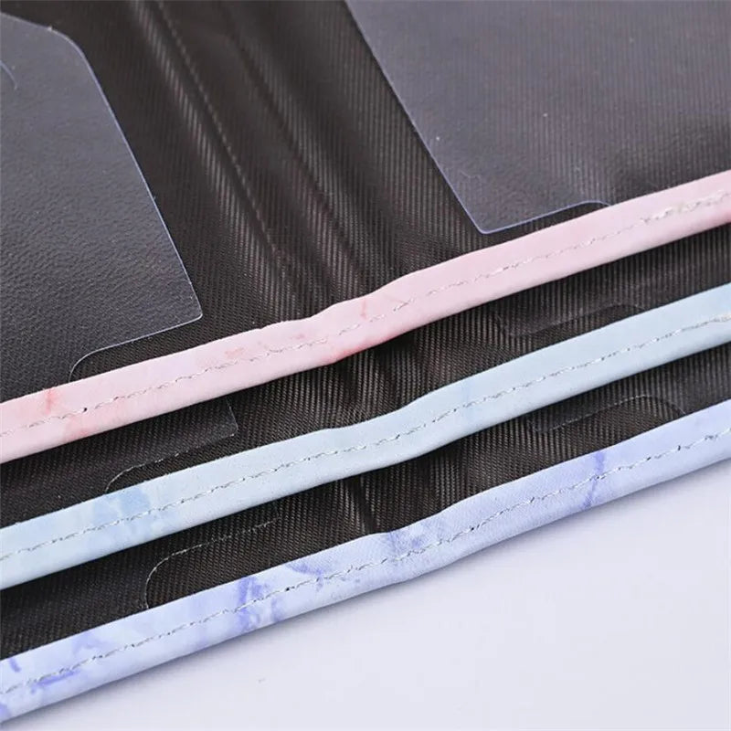 Fashion Women Men Passport Cover Pu Leather Marble Style Travel ID Credit Card Passport Holder Packet Wallet Purse Bags Pouch