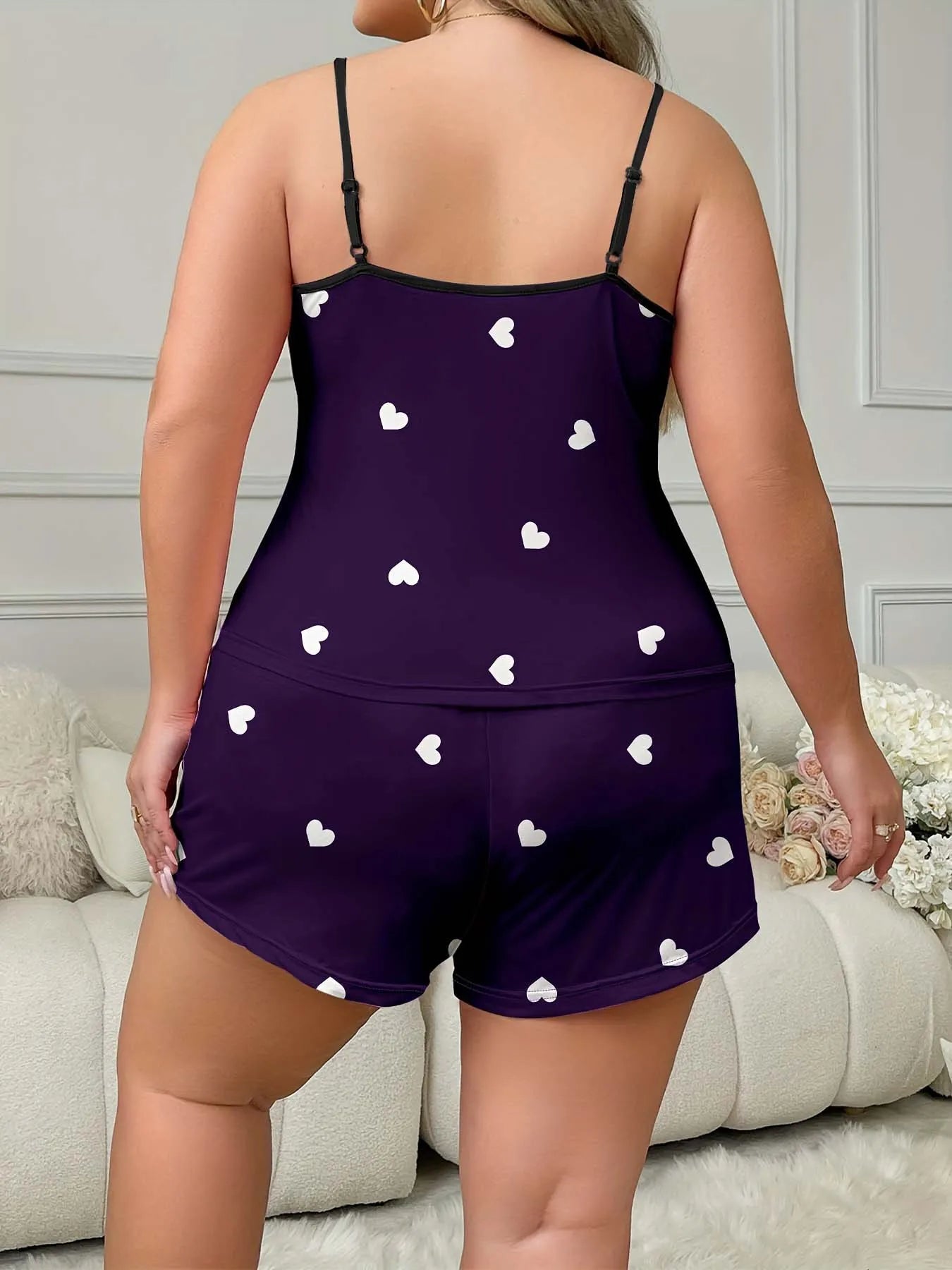 2 Pieces Pajamas Set for Women Sleepwear Loose Crop Tops+Shorts Suit Loungewear Home Clothes Plus Size 3XL 4XL 5XL