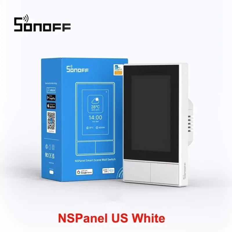 SONOFF NS Panel NSPanel EU/US Smart Home Control Panel Sonoff Wall Switch Supports Voice Assistant Control with Ewelink