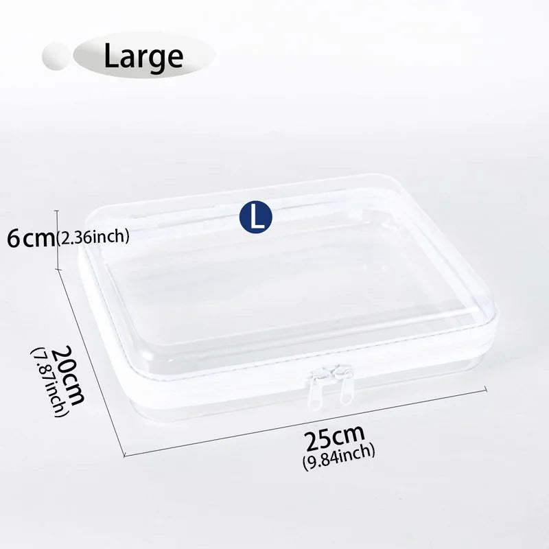 Storage Box Case Square Plastic Containers Box Travel Cosmetics Bag Bathing/Toy Organize Bag Waterproof Zipper Bag Travel Bag
