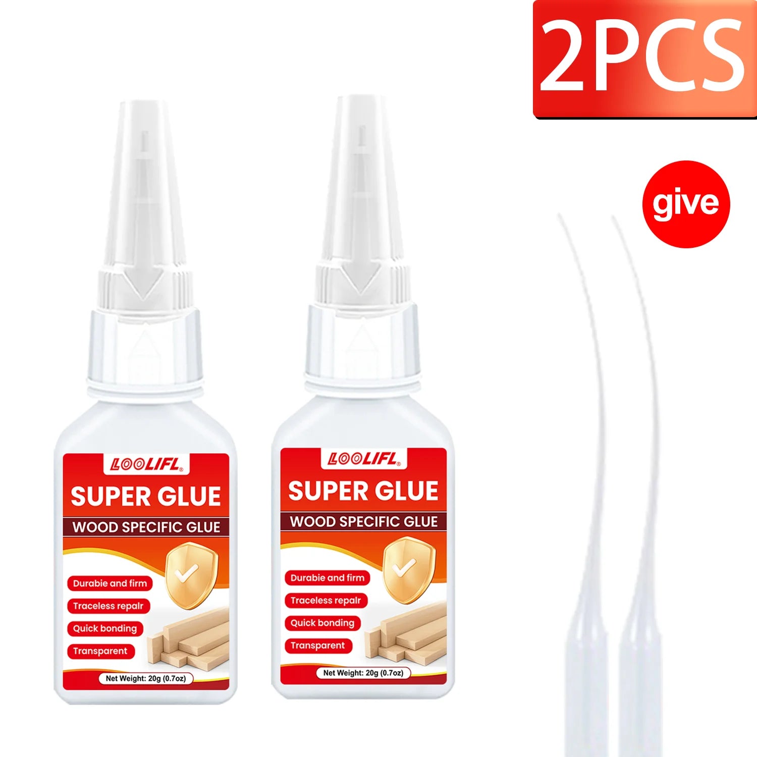 7PCS LOOLIFL 20ml Instant Strong Super Glue Universal Superglue Mighty Instant Glue for Resin Ceramic Metal Glass wood Fast Dry
