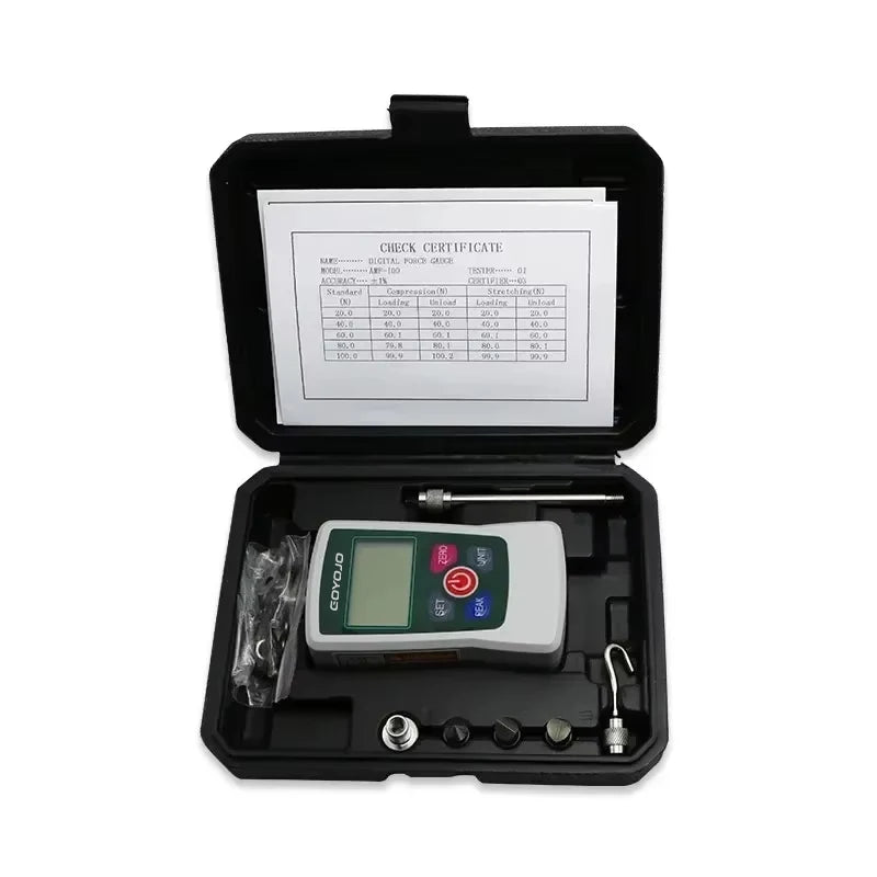 Digital Force Gauge High-Precision Push-Pull Meter for Tension & Compression Testing (N, kg, lb, oz) With Backlight 5N/300N/500N