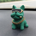 Wear-resistant Bulldog Car Ornaments Feel Comfortable Resin Material Car Dashboard Decoration Car Accessories Interior Decor