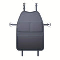 PU Leather Car Seat Kick Proof Pad with Pockets Multi-functional Tablet Holder Auto Seat Back Protection Cover for Kids
