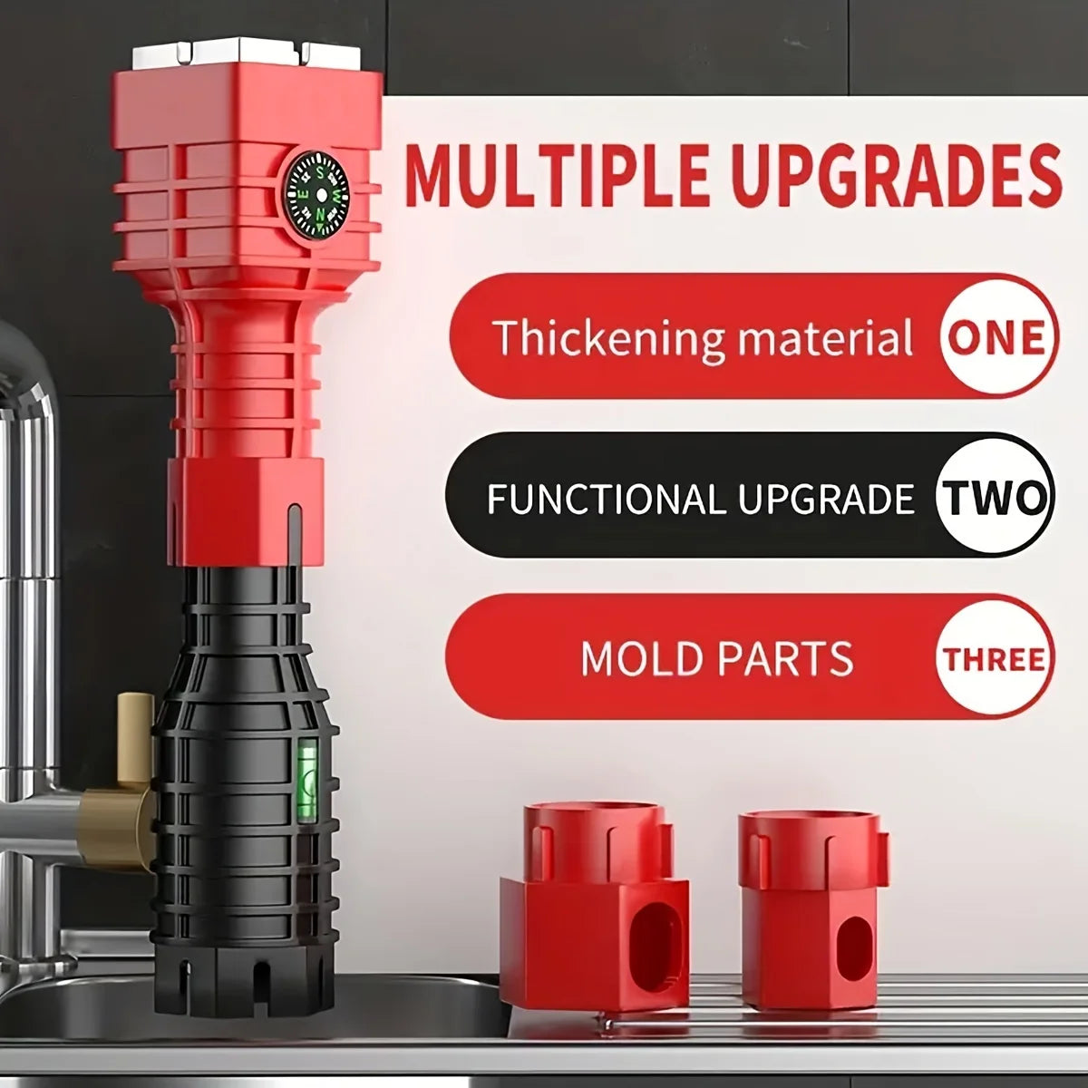 1pc  Bathroom & Kitchen Faucet Repair Tool Set - 24-in-1 Flume Wrenches