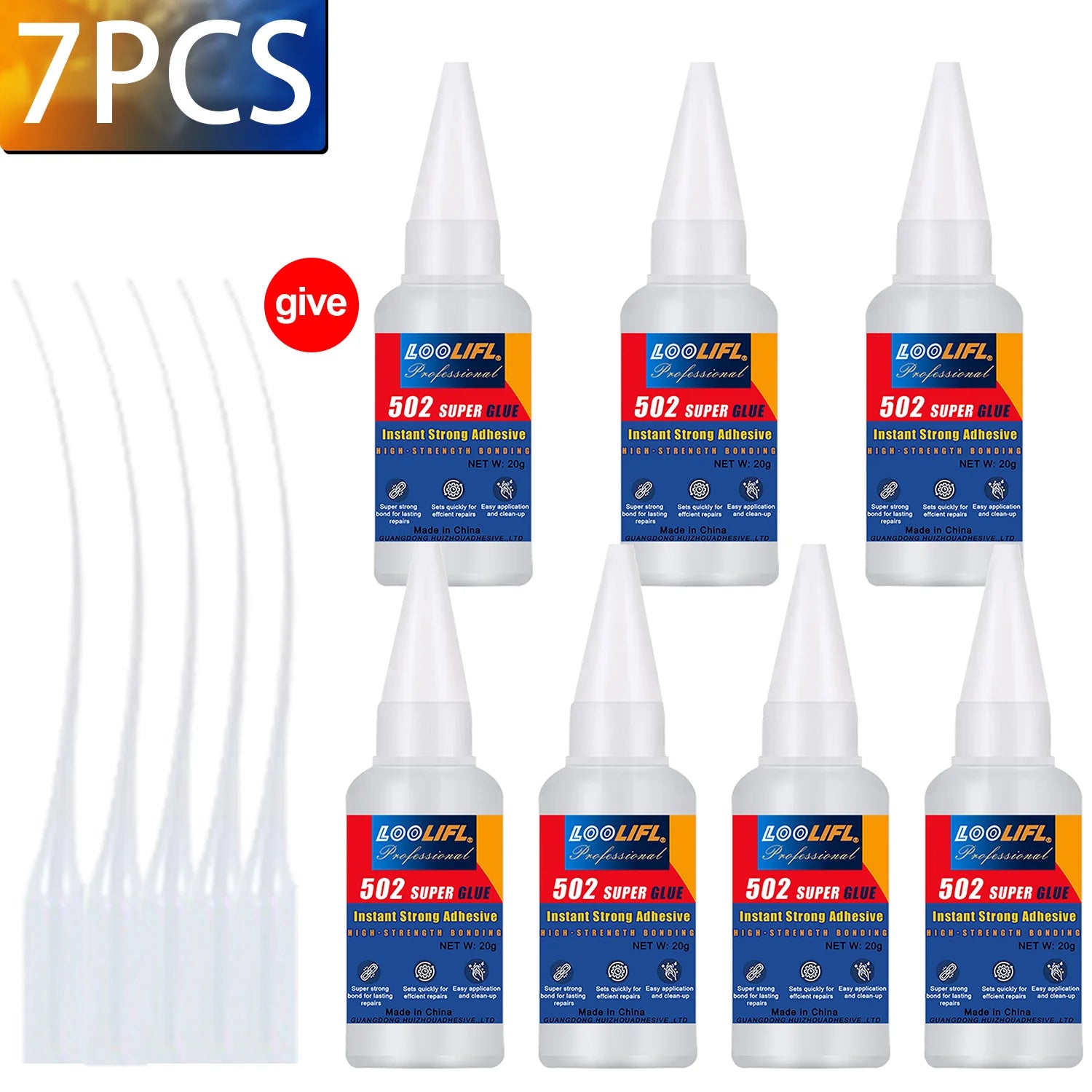 1-10 PCs Super glue 502 High Strength Quick-drying Cyanoacrylate Adhesive for rubber wood Metal High Strength Liquid glue Tool