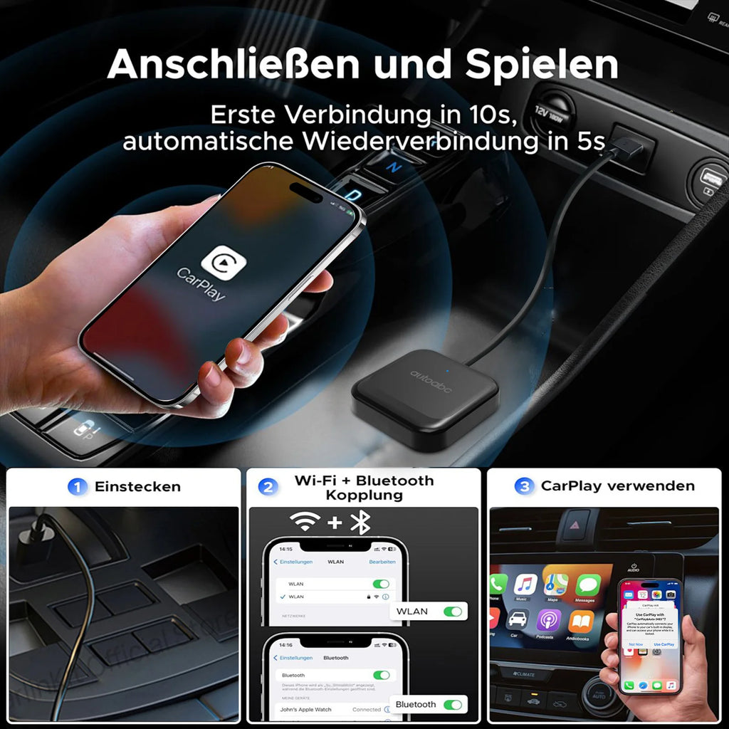 Carbitlink to Wireless CarPlay Car Navigation Plug & Play Car Carbit link For Baic X55 Geely Jetour Changan Chery DongFeng