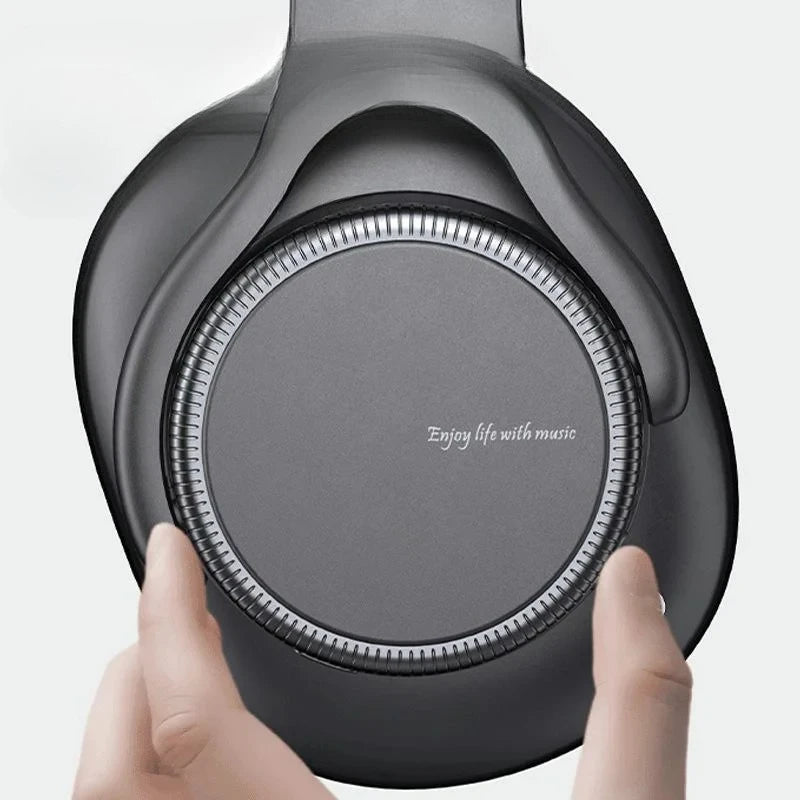 Rotary Volume Knob ANC Active Noise Cancelling Over-Ear Wireless Bluetooth6.0 Headphones Head Mounted Foldable Headset With Mic