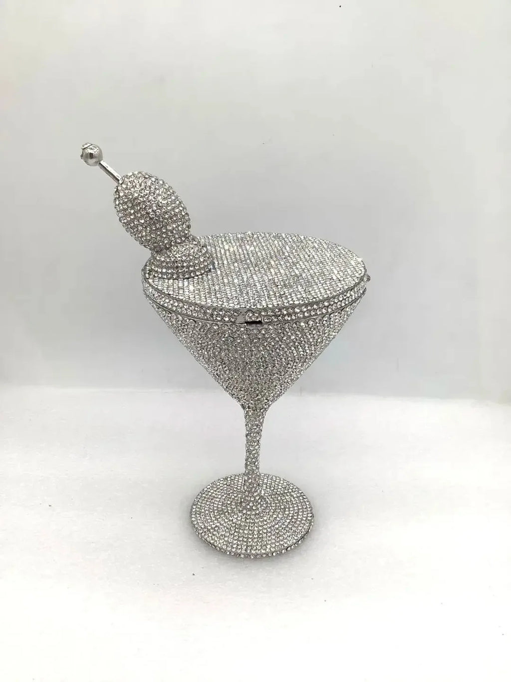 WHTUOHENG Martini Evening Bag Diamond Clutches Goblet Shape Crystal Party Rhinestone Wedding Clutch Cocktail Women Purse Handbag