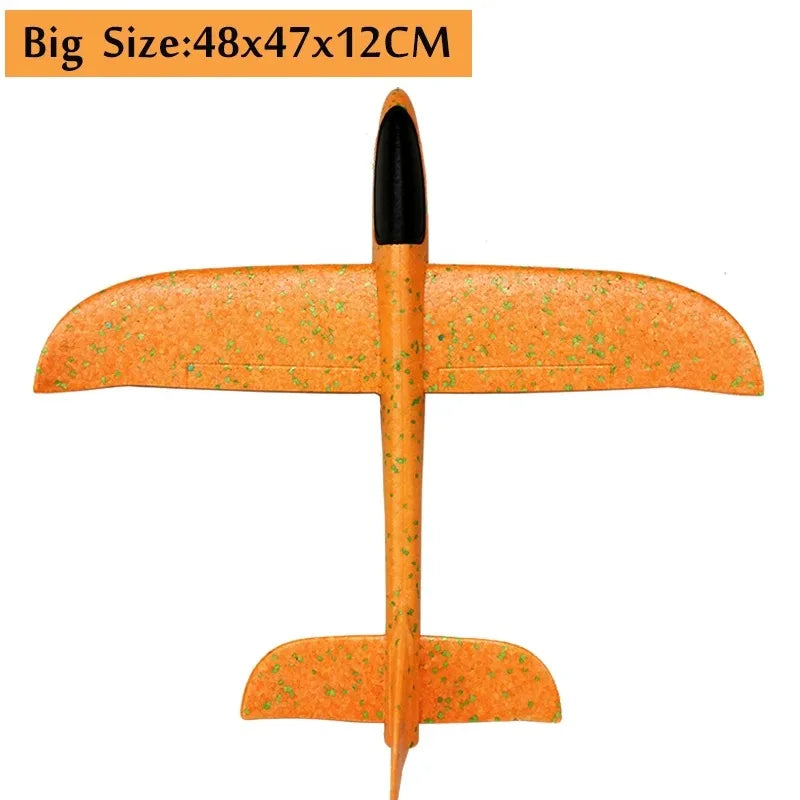 18.9" Large Foam Airplane Toys - Hand Throwing Glider Outdoor Flying Toys for Kids Birthday Gifts Sport Party Favors