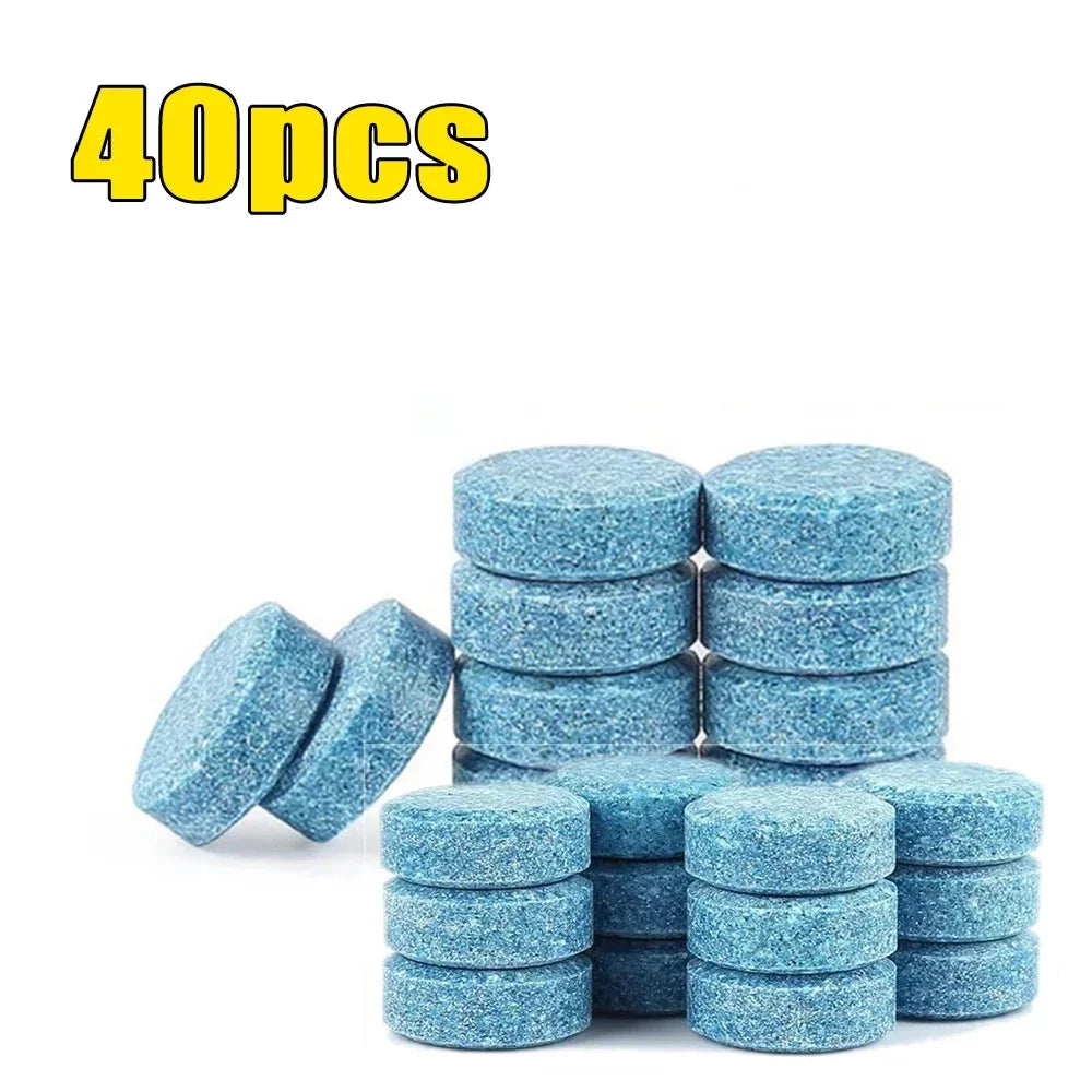 10/20/30/40/50/100pcs Car Windshield Glass Solid Cleaner Windscreen Wiper Effervescent Tablets Toilet Cleaning Car Accessories
