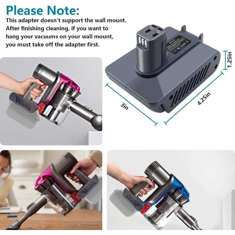 MT31A MT31B Battery Adapter for Dyson Type A Type B Series Handheld Vacuum Cleaner Compatible with For Makita 18V Batteries