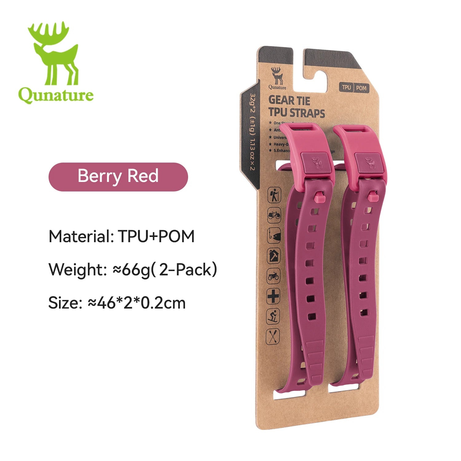 TPU Binding Strap Cycling Outdoor – Multifunctional Cargo Securing Bike Strap / Sangle TPU vélo plein air – Fixation multifonction cargo