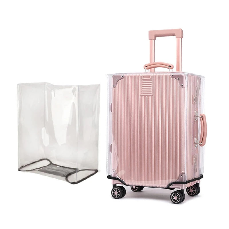 Transparent PVC Luggage Cover Waterproof Trolley Suitcase Dust Cover Dustproof Travel Accessories