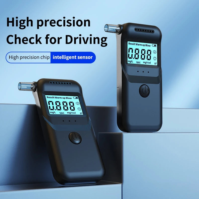 Lenovo Alcohol Breathalyzer Tester Digital LCD Display Grade Accuracy Personal Alcohol Test for Home Use Drunk Driving Analyzer