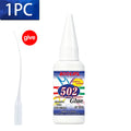 LOOLIFL 502 Super Glue Instant Quick-drying Cyanoacrylate Adhesive Leather Rubber Glass Wood Metal Strong Bond Liquid Glue Tool