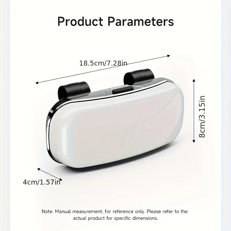 Multifunction Car Glasses Box Sun Visor Glasses Case Card Ticket Storage Car Driving Eyeglass Holder Auto Interior Accessories