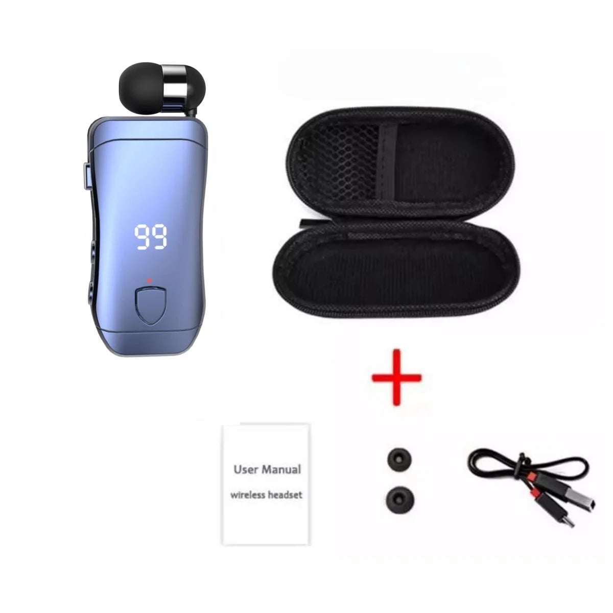 X200 PK K55 F910 F920 Collar style Business Bluetooth Earphones V5.3 Battery Display High Definition Sound Quality Caller ID Num