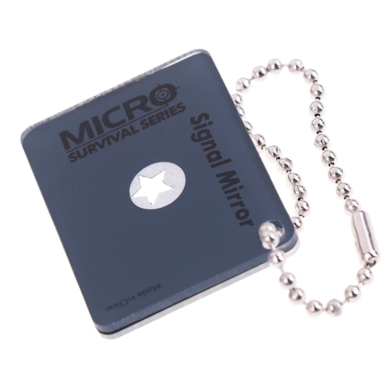1pc Portable Emergency Floating Signal Mirror Suvival EDC reflective Mirror