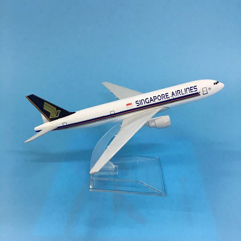 JASON TUTU 16cm Singapore Airlines Boeing B777 Airplane Model Airplane Diecast Metal 1/400 Scale Planes