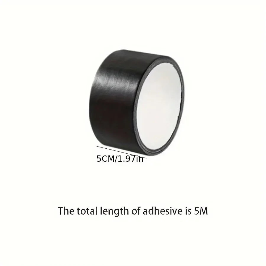 Black Cloth-based Tape for Leather Repair - Wear-resistant, Suitable for Cushion, Seat Sofa Leak & Damage Repair