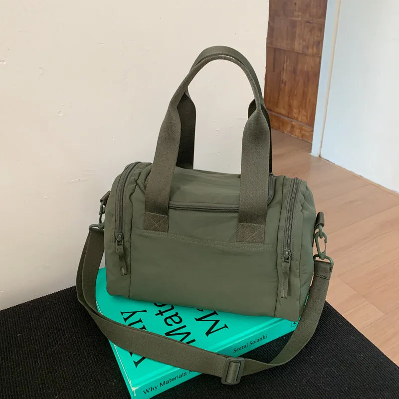 Large Capacity Commuting Crossbody Bags for Women Yoga Sports Shoulder Handle Bag Textured Casual and Versatile Bags for Travel