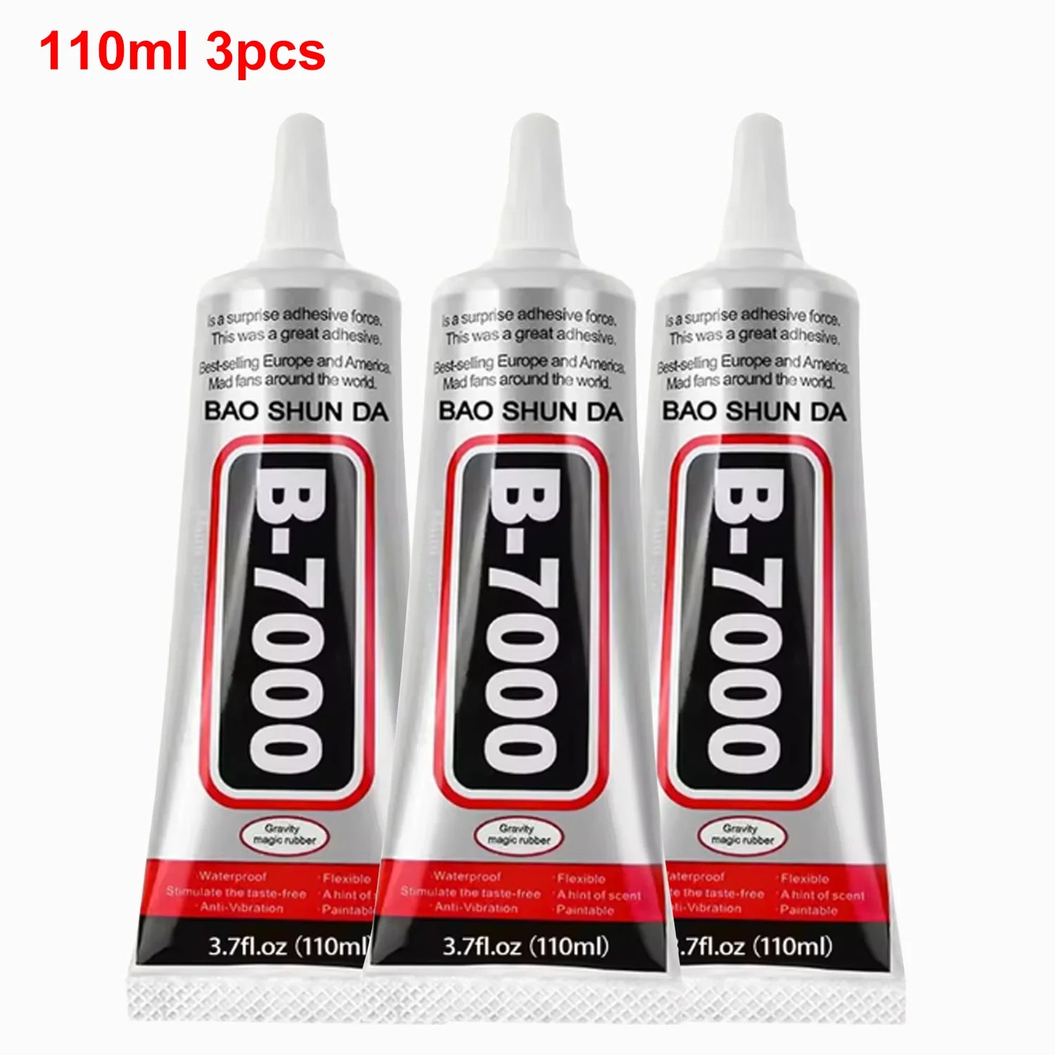 B7000 Jewelry Adhesive Liquid Ounce Transparent Adhesive - Used for rhinestones, mobile phone repairs, nail art, glass, jewelry.