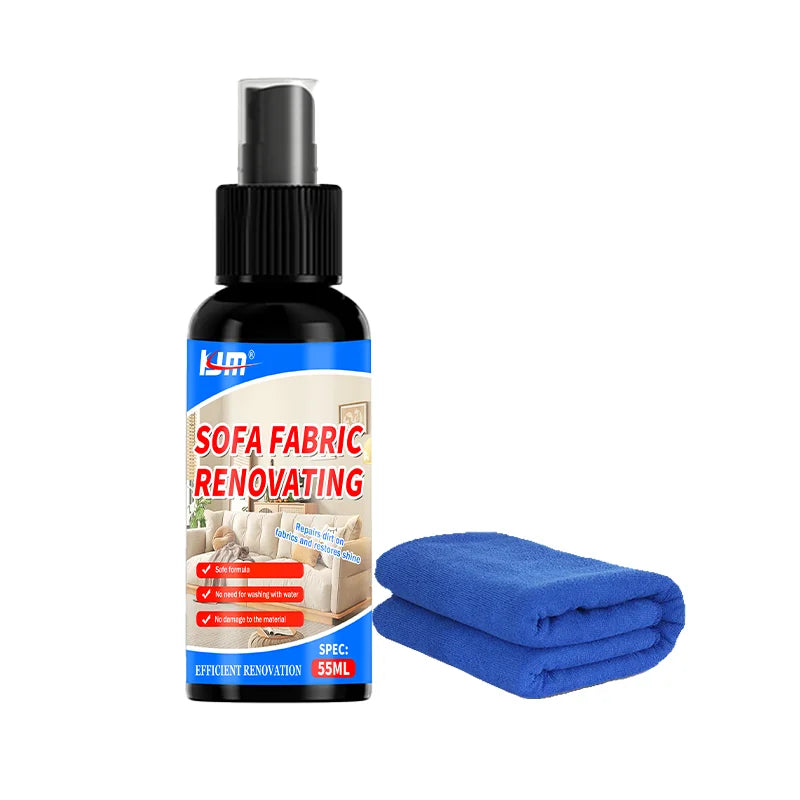 KJM Fabric Revitalizing Spray Instant Stain Removal No-Wash Needed Safe for Use on Sofas Carpets Mattresses Eco-Friendly Fabric