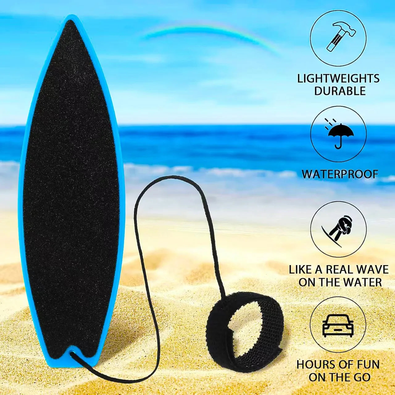 Fingers Surf Skateboard Creative Mini Air Pressure Press Cool Tech Fun Funky Young Boys And Girls Gift Toys