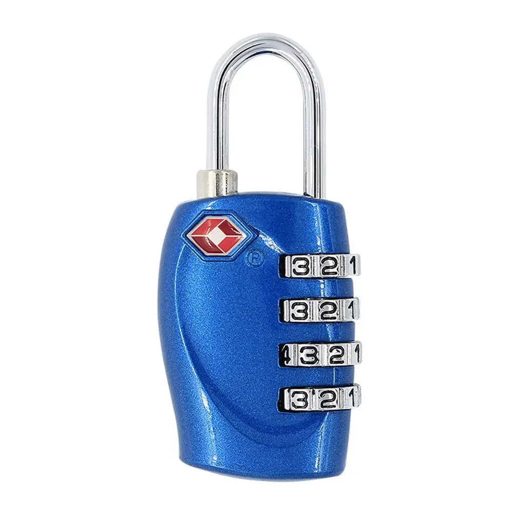 Small Padlock TSA Customs Lock Cable Luggage Lock Anti-Theft Combination Lock High Security Waterproof Steel Cable Padlock