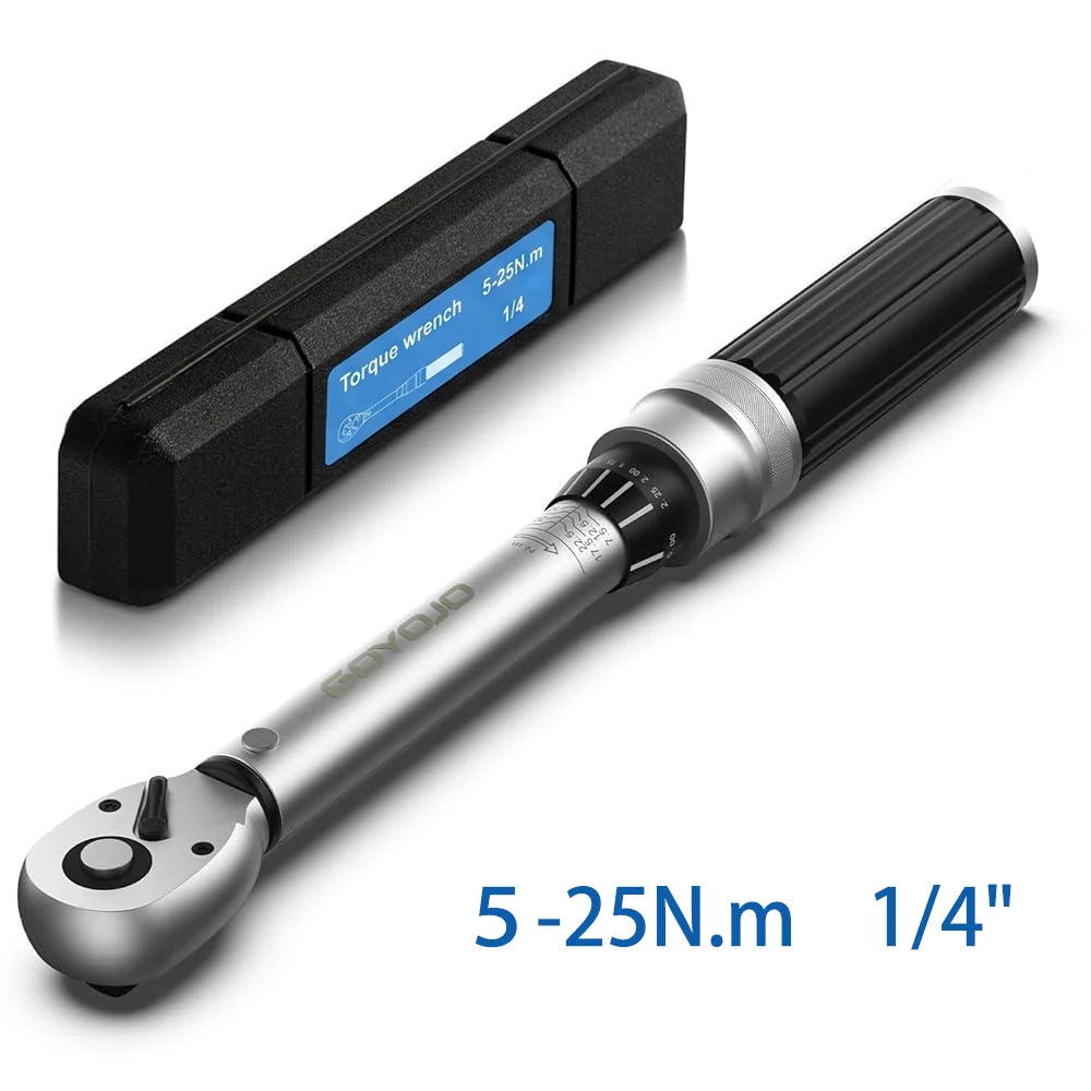 Torque Wrench 1/4 3/8 1/2 Square Drive High Accuracy Torques Key Professional Torque Wrench 50-350N.m Bicycle Automotive Tool
