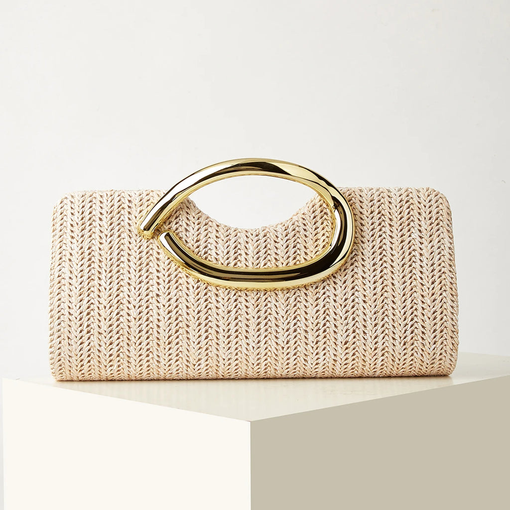 New Fashion Woven Handbag for Women, Versatile for Holidays, Beach, Business, and Commuting, Casual and Simple Beach Essential for Vacations