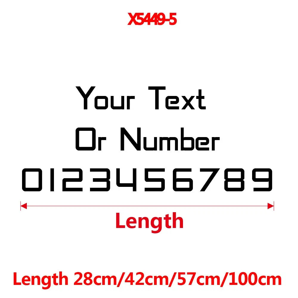 1PC Personalized Business Advertising Text Vinyl Sticker For Car Window Decor Custom Commercial Auto Rear Windshield Decal