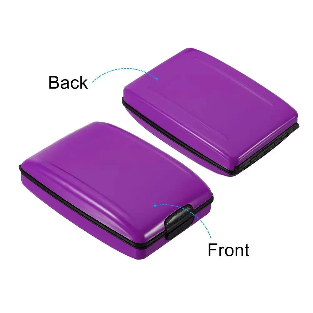Large Capacity Credit Cards Holder Card Case Anti-Theft Passport Wallet Lightweight Aluminum Alloy RFID Blocking Wallet