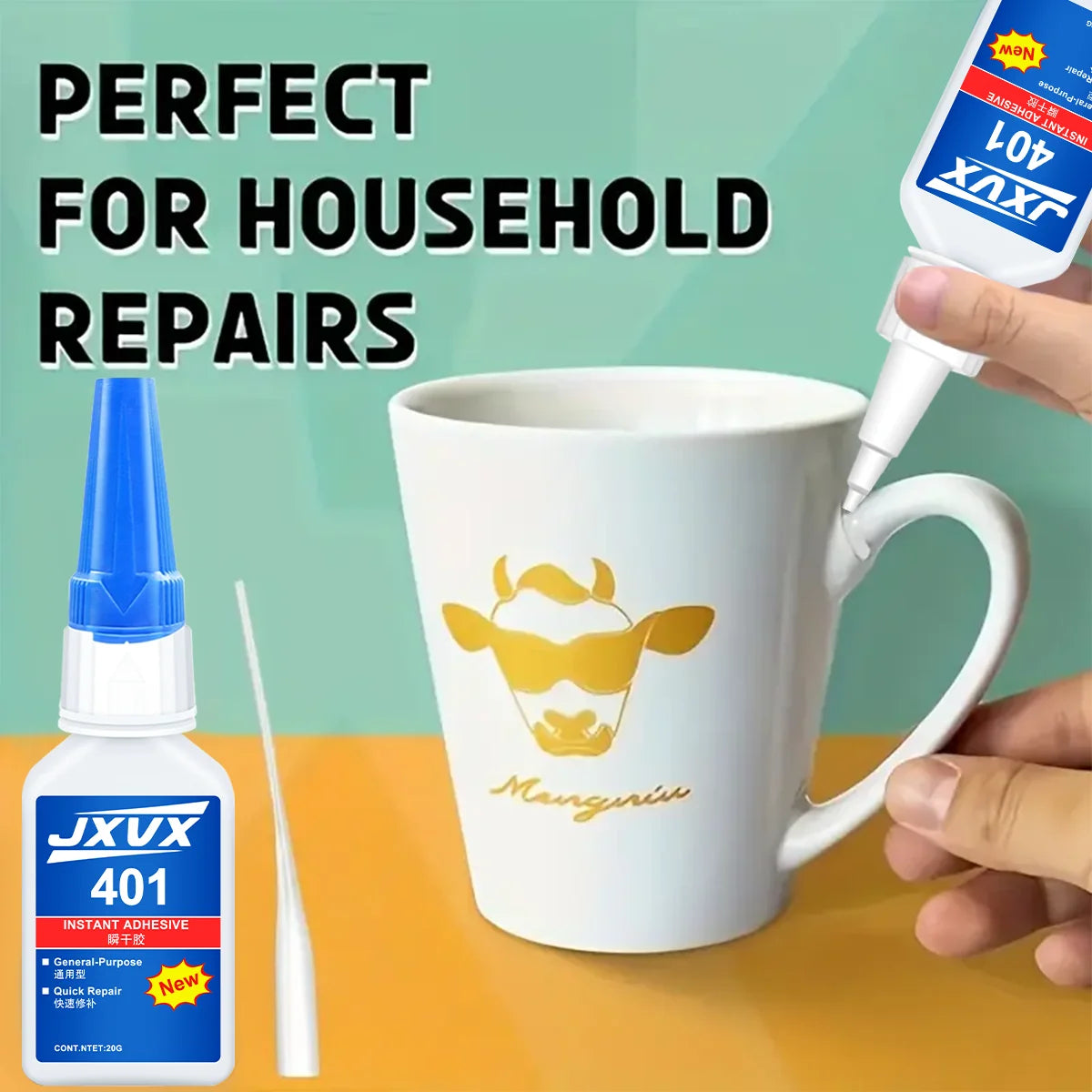 406/480 Medium Super Glue Pro Kit (0.7oz) – Strong, Fast, All-Purpose CA Glue (Cyanoacrylate Adhesive) – with Anti-Clog Cap, Precision Tips & Extra Nozzles for WHandmade, Quick Fixes & Hobby Models.
