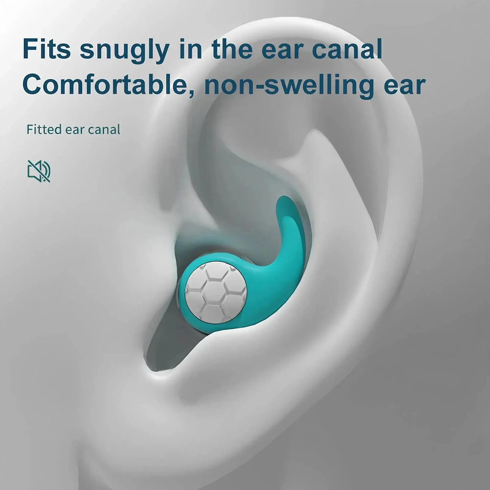 Sleep Noise Cancelling Ear Plug Soft Silicone Soundproof Sleep Aid Earplugs for Airplane Travel Anti-Noise Earplugs Repeatable