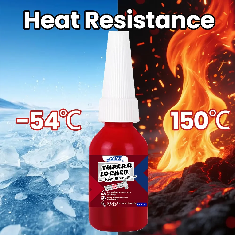 10g Mini Anaerobic Screw Adhesive - Removable Threadlocker - Ultra-High-Temperature, Shock-Resistant, Non-Slip Glue
