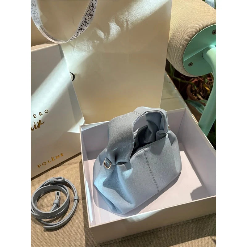 2026 New Cloud Dumpling Bag Unique Design Light Luxury Crossbody Top Handle Shoulder Bag Versatile Work Evening Handbag