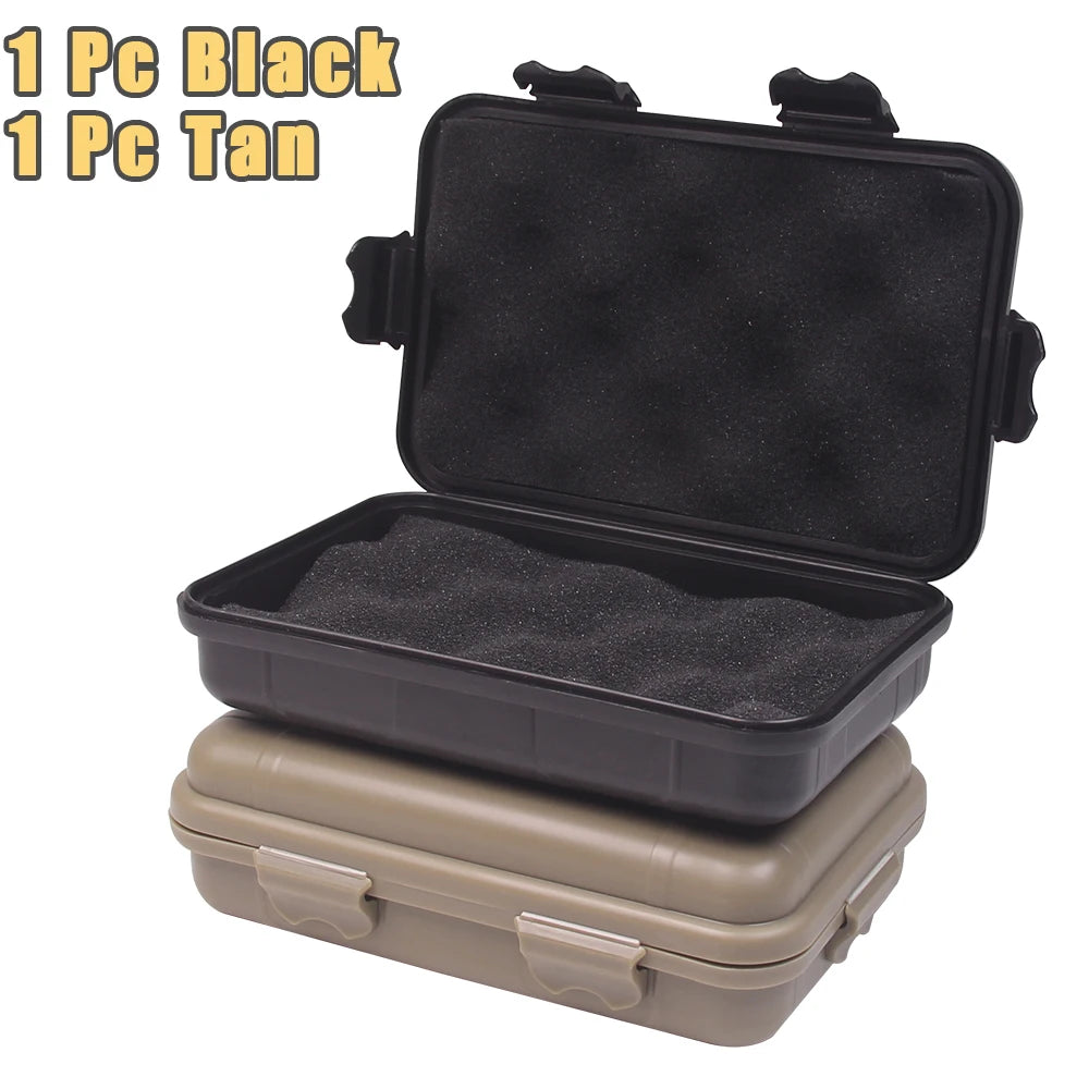 15x10x5CM Compact Hard Shell Case with Foam Padding Portable EDC Utility Box for Tactical Gear, Outdoor Gadgets & Fishing Tackle