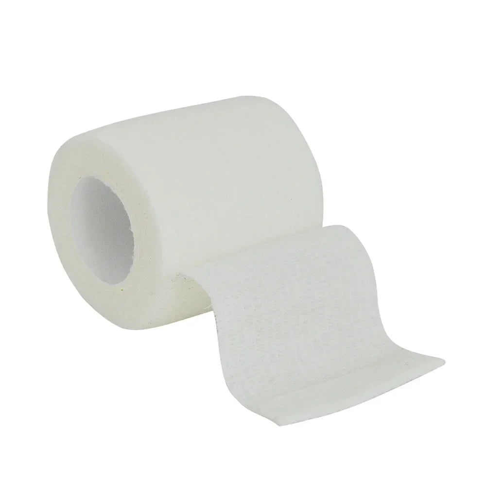 1/6roll 2.5/5/7.5/10cm*4.6m Non Woven Elastic Self Adhesive Bandage Cohesive Bandage for Sports Fixing Finger Wrist Leg